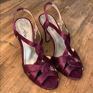 Maroon satin Nordstrom BP shoes